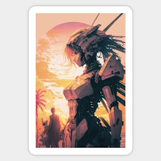 Cyberpunk Girl 1 Sticker